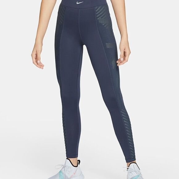 Nike Pro Intertwist Therma-FIT ADV Women's Leggings Medium M Lined Blue Silver - Picture 6 of 17